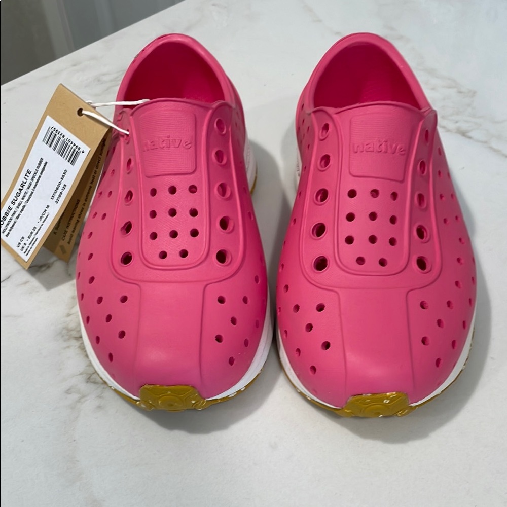 Native Pink Water Shoes Lightweight Slip-On Robbie Sugarlight